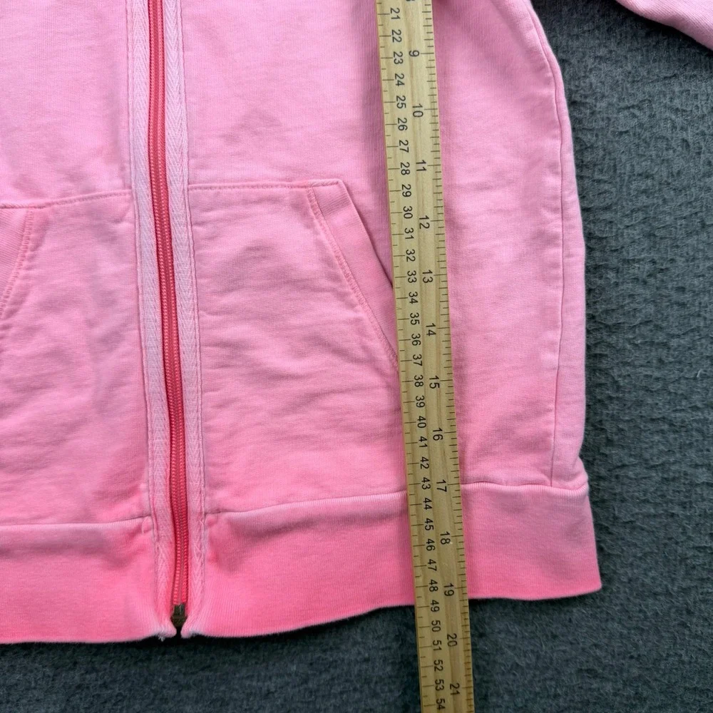 GapKids Girls Pink Full Zip Hoodie Sweatshirt Size L‎ 10-11 Years Raglan Sleeve